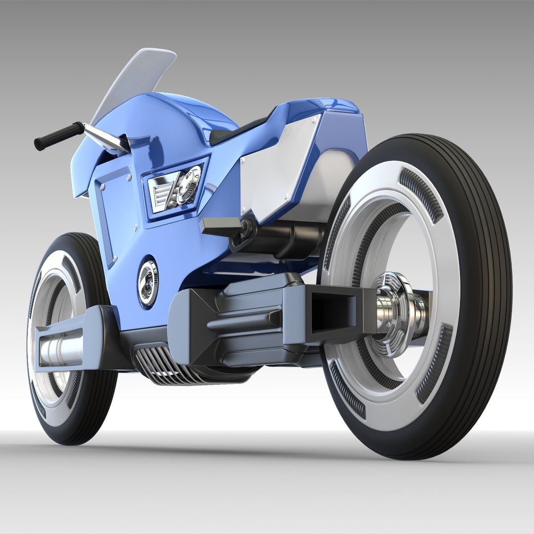 3d Futuristic Racing Bike