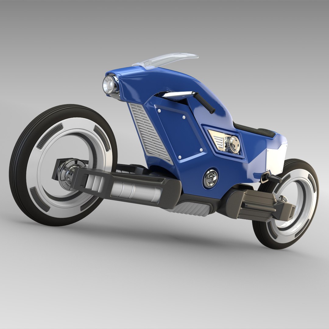 3d Futuristic Racing Bike