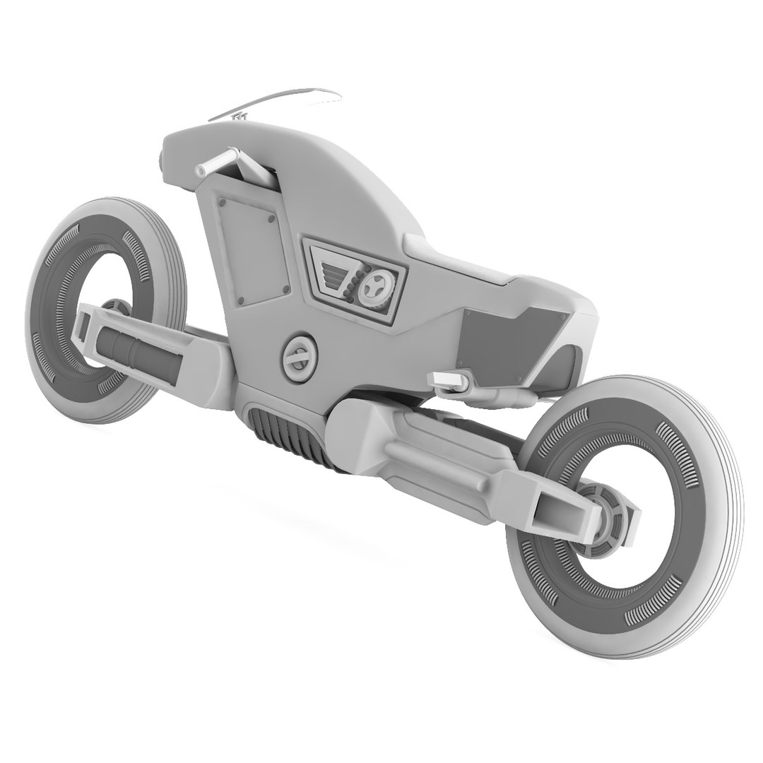 3d Futuristic Racing Bike