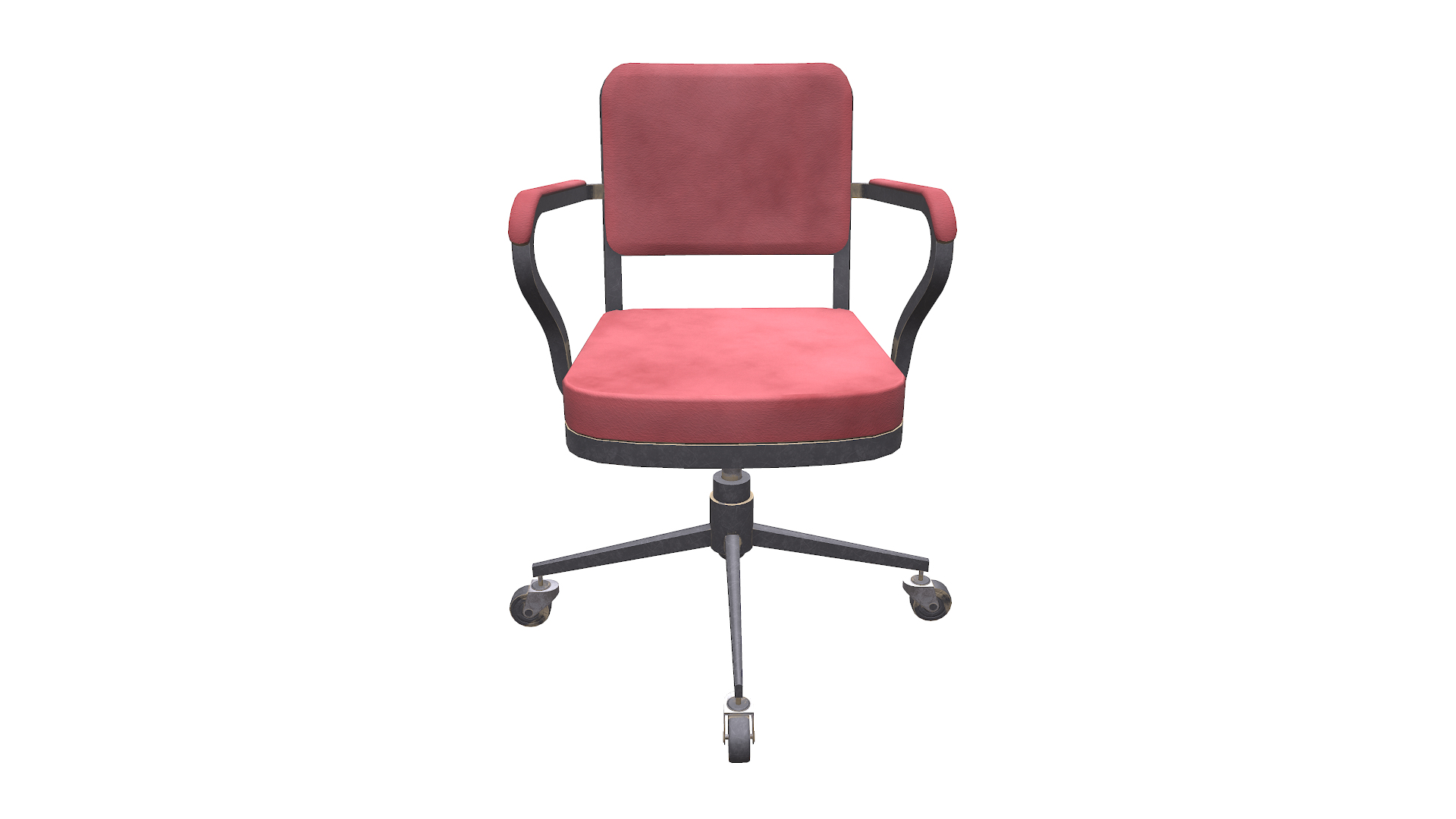 3D Old Office Chair Lowpoly PBR Model TurboSquid 2072023