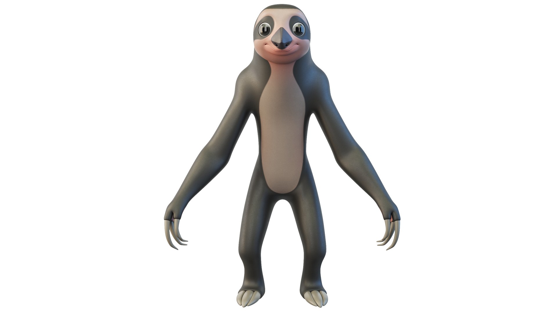 Cartoon Sloth Character 3D model https://p.turbosquid.com/ts-thumb/Tu/ezBlL1/aR/sloth0013/jpg/1691388211/1920x1080/fit_q87/e6b9276fc1a1dadfbeb831d72e7c372d191ed118/sloth0013.jpg