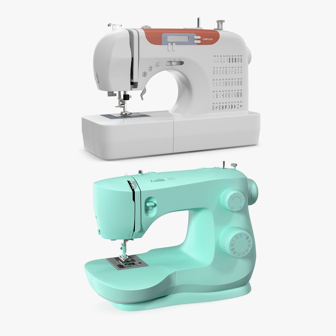 Sewing Machines Collection 3D model preview