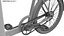 Carrito de comida completo detallado en bicicleta