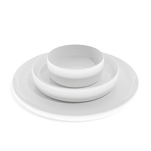 Porcelain Plate Dinner Set model