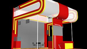 3 side open stand 3D model