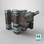 Modèle 3D Minecraft Ravager, prêt pour le jeu en 4K PBR, avec squelette.