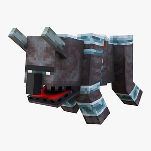 Minecraft Ravager Rigged 3D Model Game Ready 4K PBR 3D model
