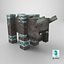Modèle 3D Minecraft Ravager, prêt pour le jeu en 4K PBR, avec squelette.