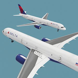 Delta Airlines Boeing 757 Commercial Airliner