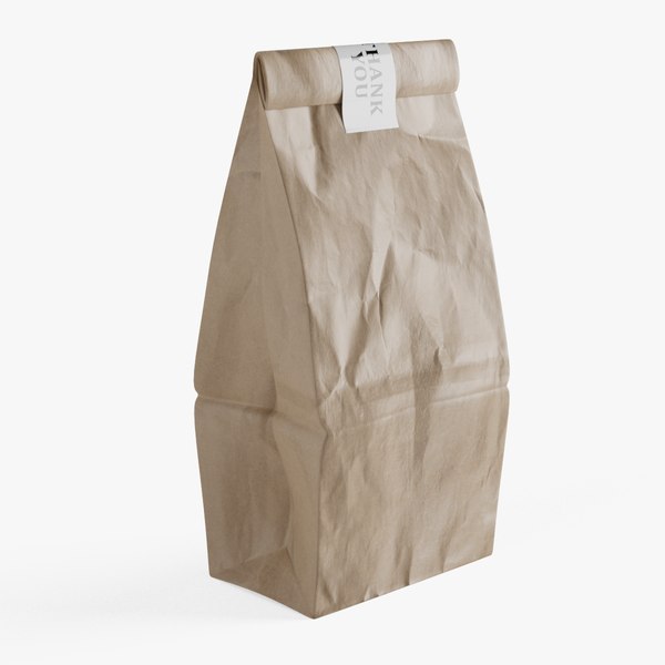 modelo 3d Bolsa de papel - TurboSquid 1775929