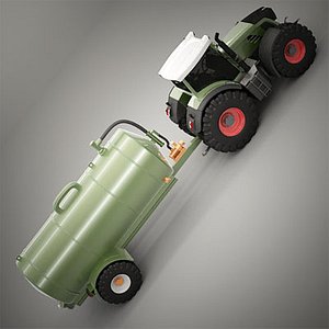 Farm Tractor & Tank Trailer