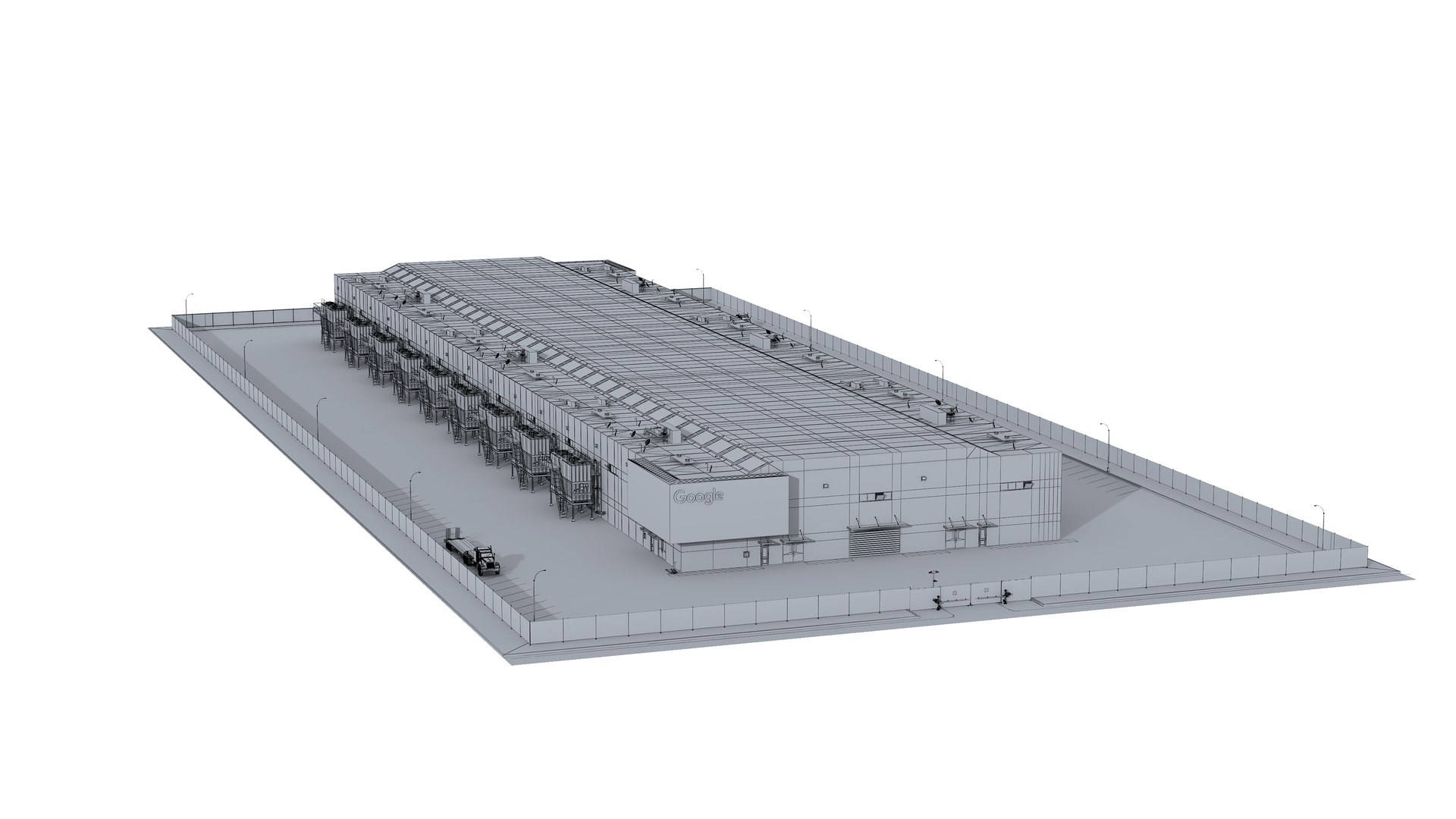 Google Data Center Building 3D Model - TurboSquid 2346494