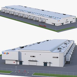 Google Data Center Building 3D model