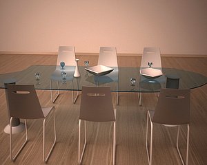 Minimal dining table