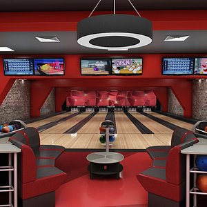 bowling arena 3D model
