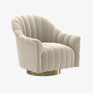 Lounge chair with deep vertical channels