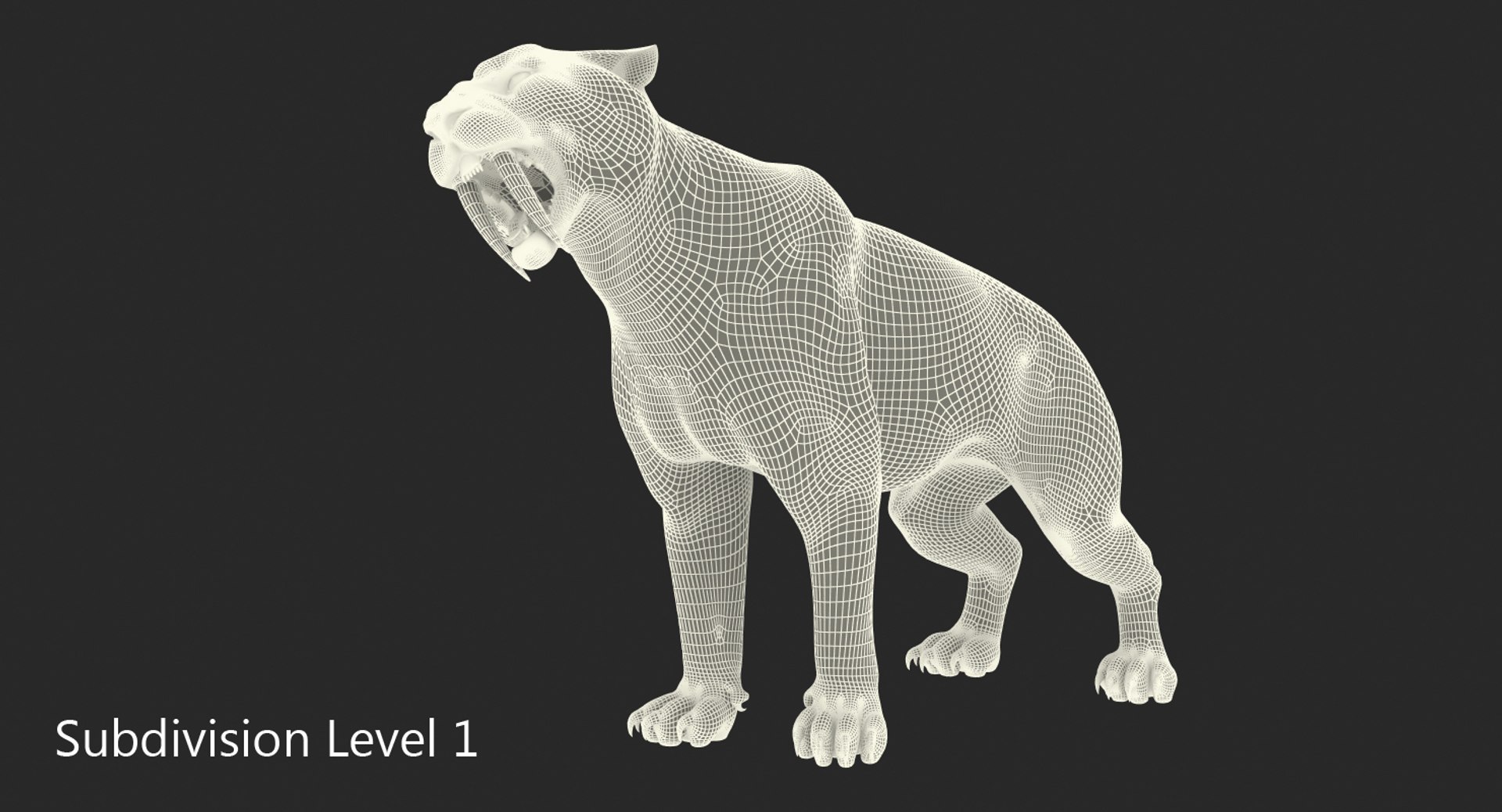 3D arctic saber tooth cat https://p.turbosquid.com/ts-thumb/Tv/8doKxA/uwdY9DKI/arcticsabertoothcatgrowlspose3dsmodel010/jpg/1537470964/1920x1080/fit_q87/77a875a4266cba346245721cd959fc09a7c389d5/arcticsabertoothcatgrowlspose3dsmodel010.jpg