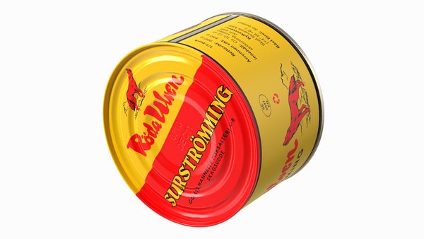 modelo 3d Lata de Pescado Fermentado Surstromming 850g - TurboSquid 2152158