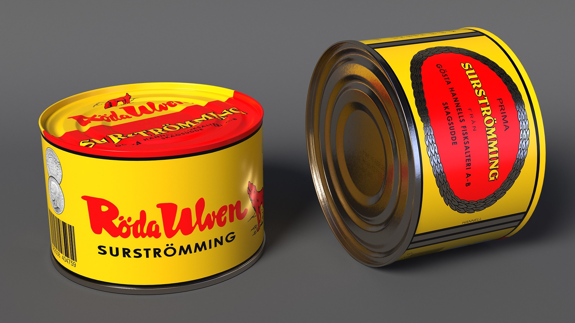 Can Of Surstromming Fermented Fish 850g 3D Model TurboSquid 2152158