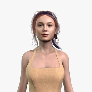 3D model Beautiful Stylized Girl Character
