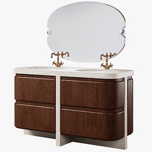 3D model Tivoli Double Vanity Unit Corona