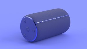 Portable Bluetooth Speaker Blue 3D model