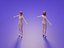 Low Poly 3D Stylizowana podstawa postaci Body Mesh People Illustration Set