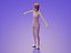 Low Poly 3D Stylizowana podstawa postaci Body Mesh People Illustration Set