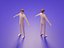 Low Poly 3D Stylizowana podstawa postaci Body Mesh People Illustration Set