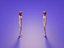 Low Poly 3D Stylizowana podstawa postaci Body Mesh People Illustration Set
