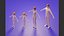 Low Poly 3D Stylizowana podstawa postaci Body Mesh People Illustration Set