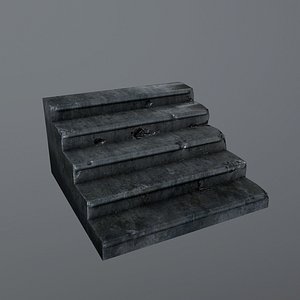 stairs old 3d x