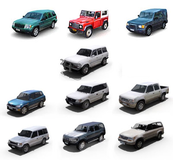 cars reflections noise 3d model