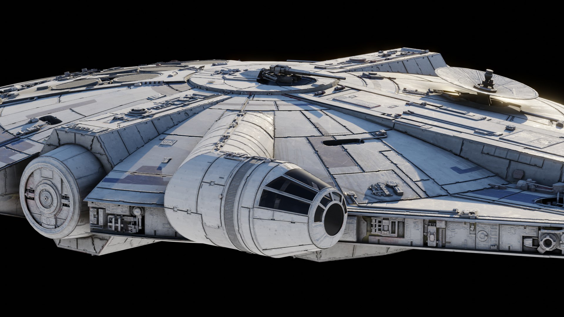 3d Millennium Falcon Solo Turbosquid 2135467