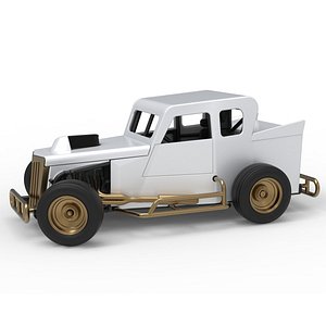 3D Dwarf car while turning Version 2 Scale 1 to 25 model