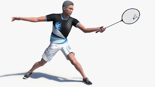 mod le 3D de Style de badminton pour homme g chinois truqu pour