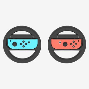 3D model Nintendo Switch Joy-Con Wheel Accessory Pair