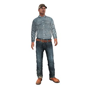 Worker F3 LOD3 Rigged