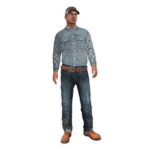 Worker F3 LOD3 Rigged