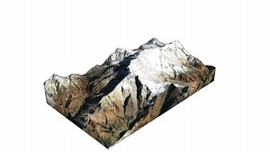 3D Annapurna I Mountain model