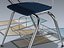 wide tablet arm student desk 3D model
