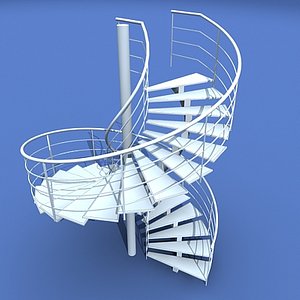 3d max spiral stair