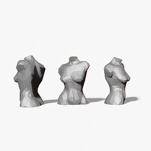 female body mold for casting candles and decor 3D model