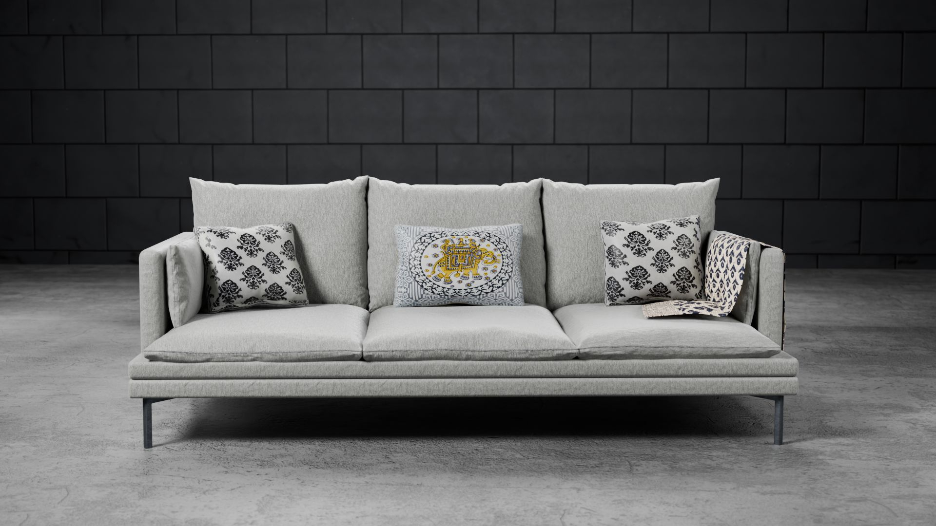 3D Modern Couch - TurboSquid 2321005