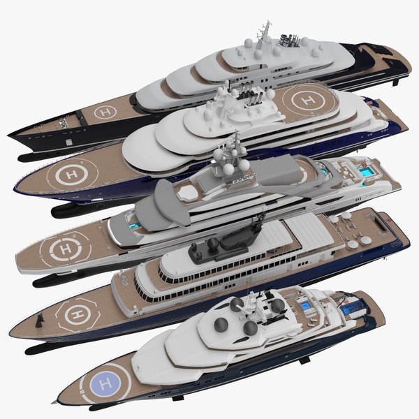 3D model Collection Yacht Bay Four