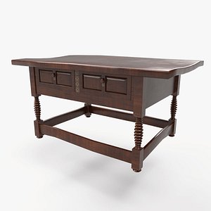 renaissance style table 3D model