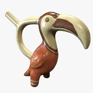 Huaco Tucan Ceramics 3D model