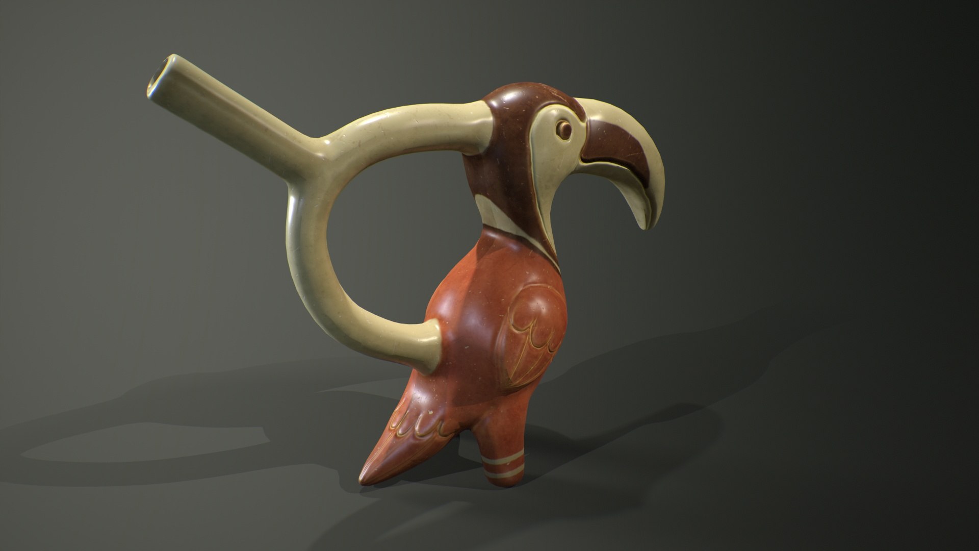 Huaco Tucan Ceramics 3D model https://p.turbosquid.com/ts-thumb/Tv/c5HC1i/Wk/rendertucan1_004/jpg/1762477306/1920x1080/fit_q87/3bd75a1037d6e8be213d1d1adeeb80eae7802f0f/rendertucan1_004.jpg