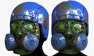 Gas mask respirator scifi mode 3D model