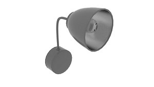 3D attach wall lamp model